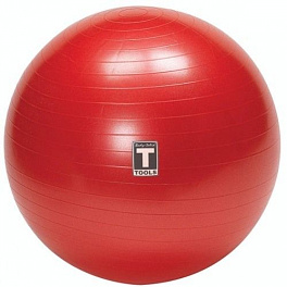 Гимнастический мяч ф65 см, красный